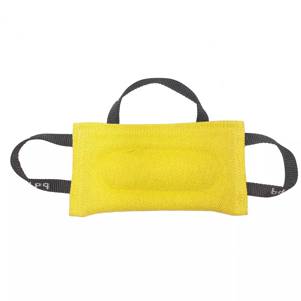 Nylcot bite pad with three handles, flat