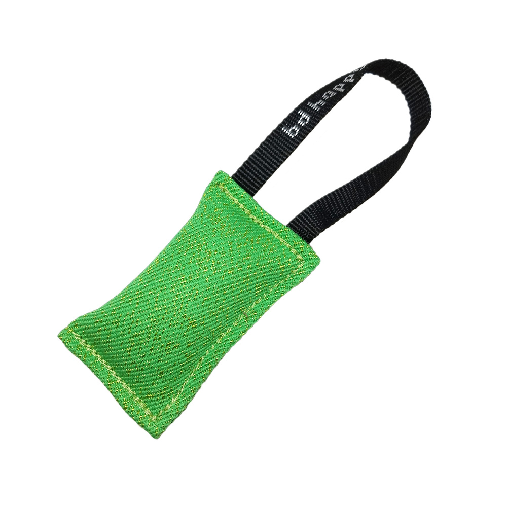 Nylcot bite tug with handle