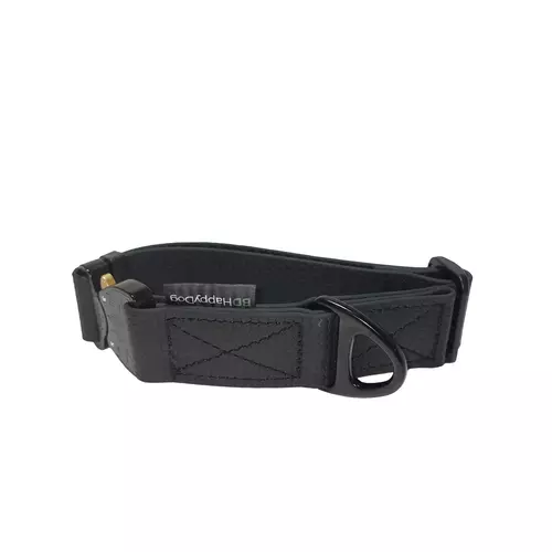 Honeycomb PVC dog collar, COBRA 5cm - 45-55cm - black 2