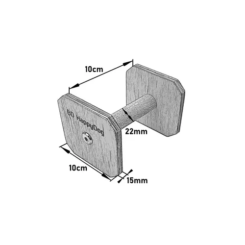 Obedience Holz-Apportel etwa 250g 2