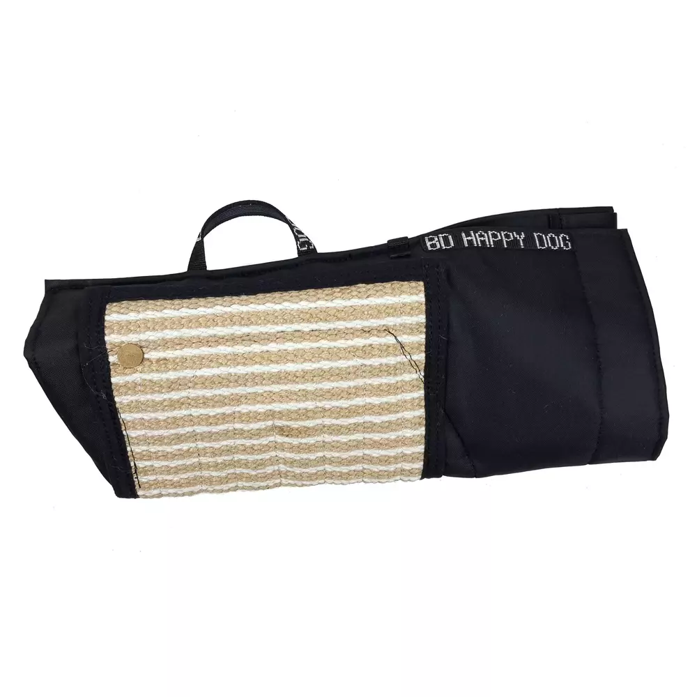 Armmanschette aus Jute mit Überzug