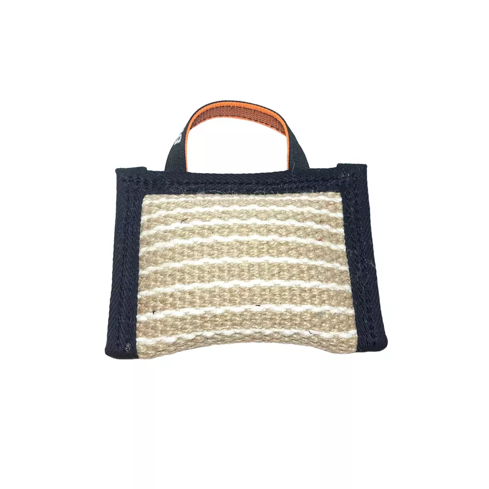 Jute bite pad with handle