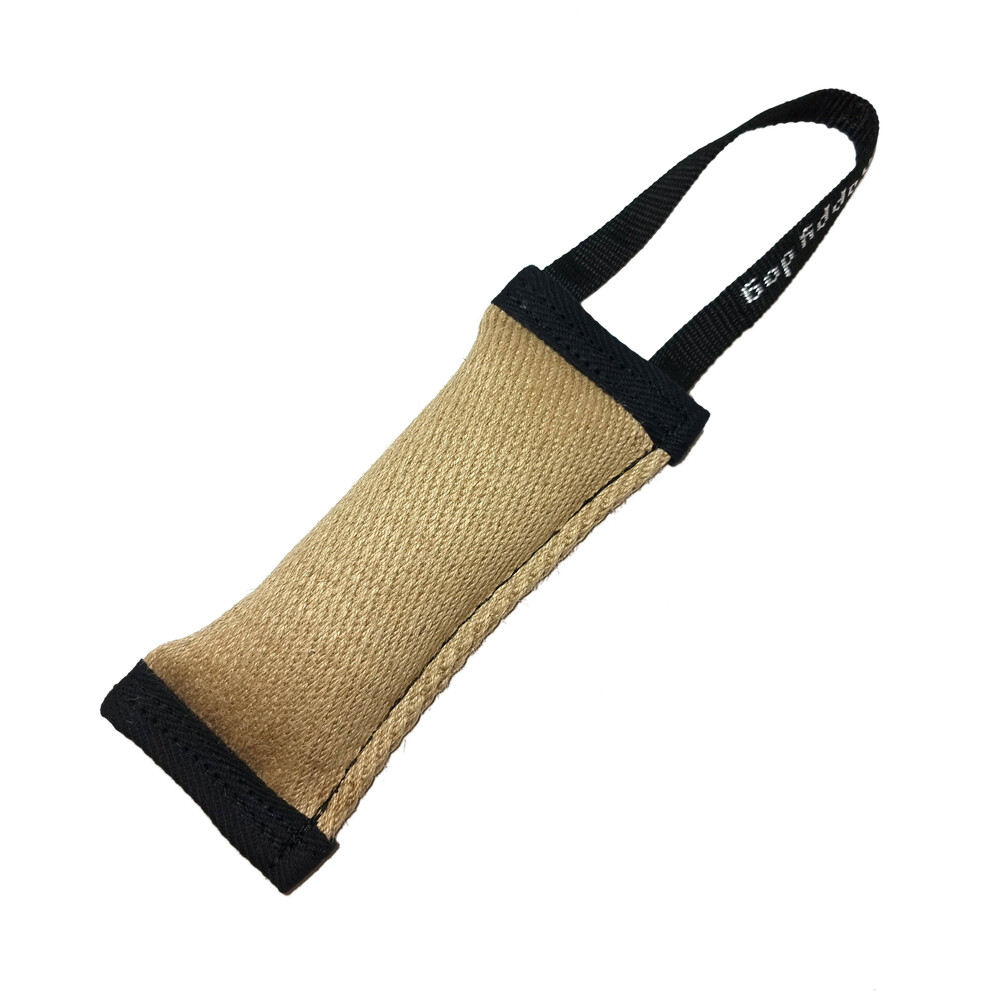 Jute bite tug with handle