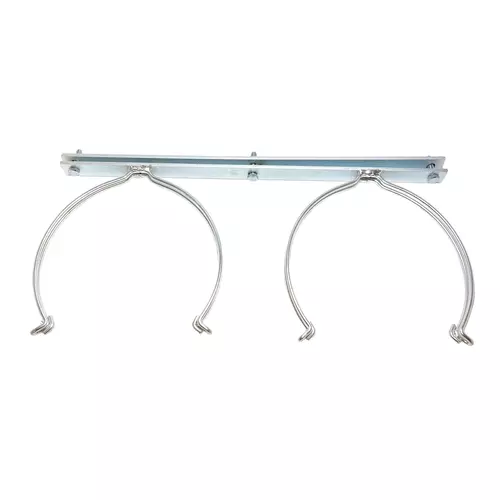 Double handle for bowls to cage