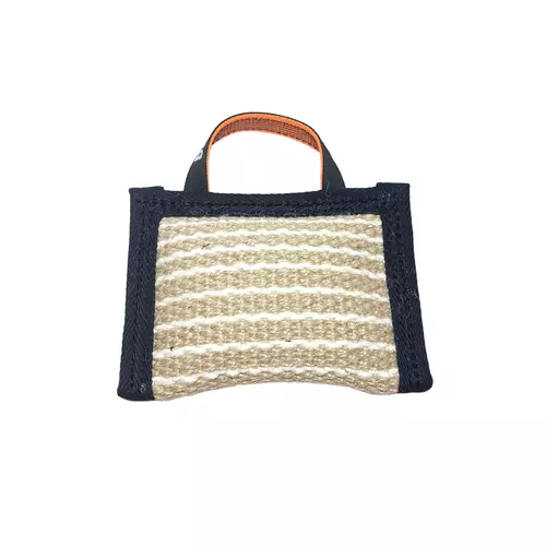 Jute bite pad with handle