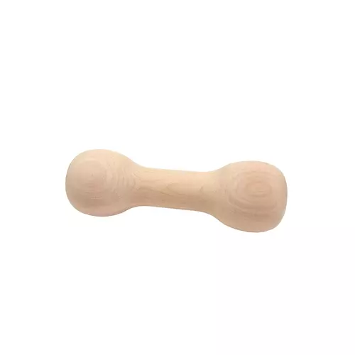 Wooden retrieving dumbbell for dog around 125g