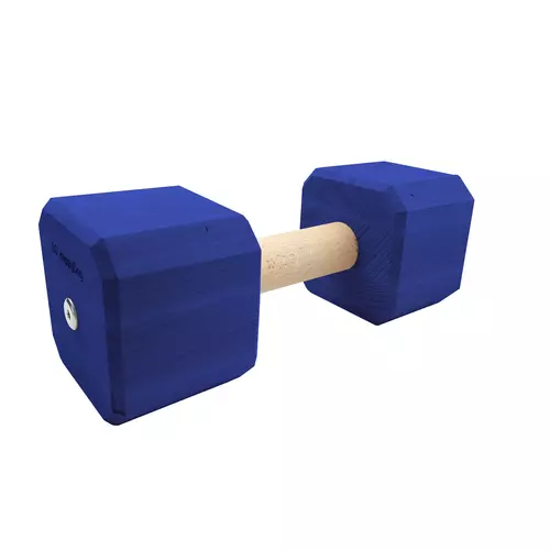 IPO Apportierhantel aus Holz für Hunde etwa 2000g, bemalt - Blau 1
