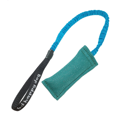 Nylcot bite tug with bungee handle