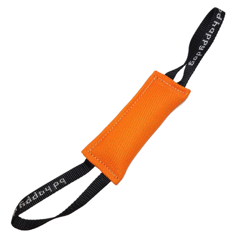 Nylcot bite tug with two handles