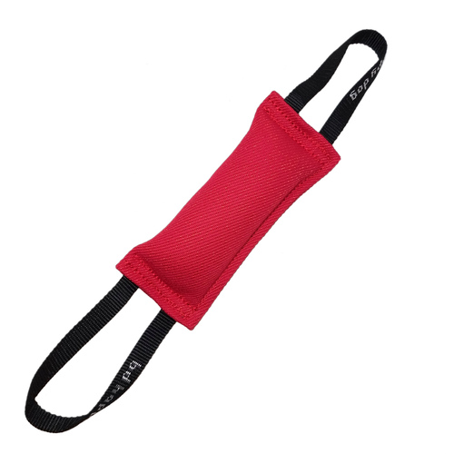 Nylcot bite tug with two handles