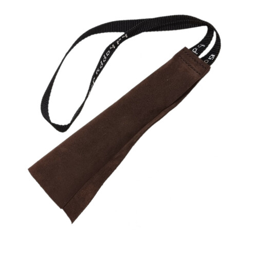Leather bite tug rag with handle