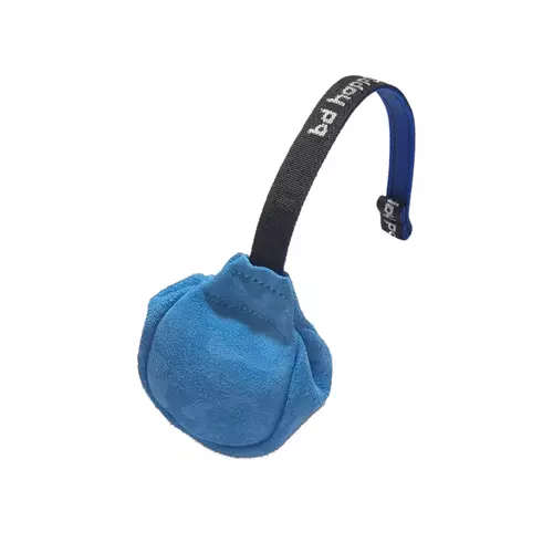 Leather pouch ball with straight handle