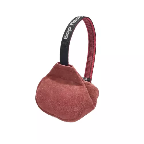 Leather pouch ball with straight handle