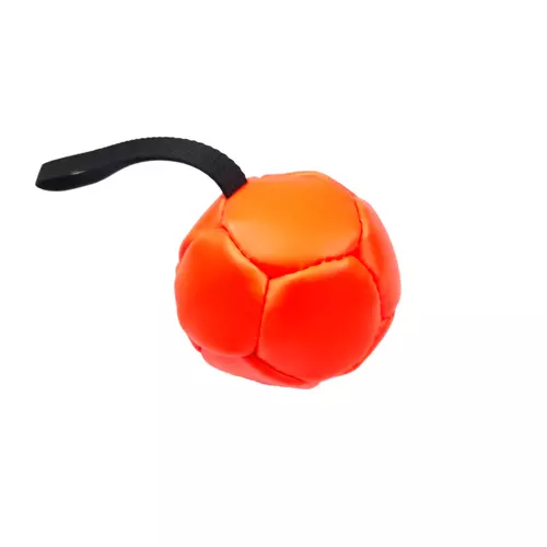 Eco-leather ball with handle - Ø 11cm - orange 1